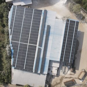 Solar setup at the factory