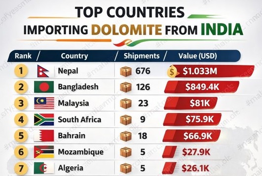 Dolomite Importers from India